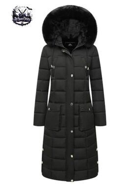 Women's Waterproof Long Winter Down Coat Warm Puffer Parka